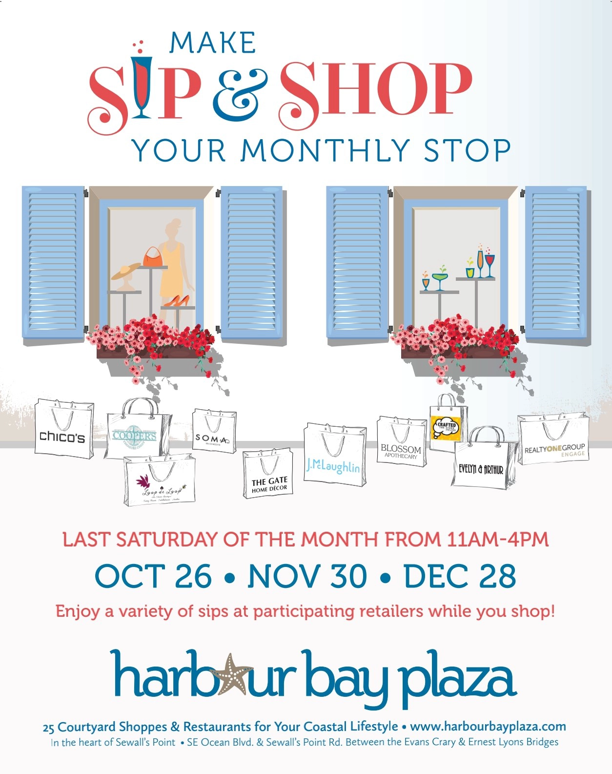 Last Saturday of the Month Sip and Shop