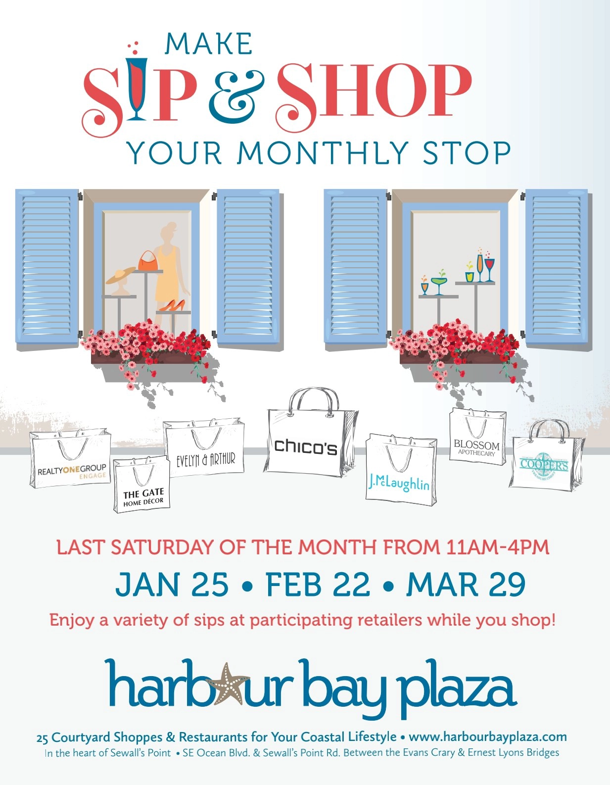 Last Saturday of the Month Sip and Shop